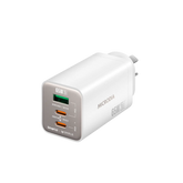 MICRODIA SMARTCube™ Nano 65W GaN Pro Wall Charger, 3-Port, USB-C PD3.0 + USB-A QC3.0